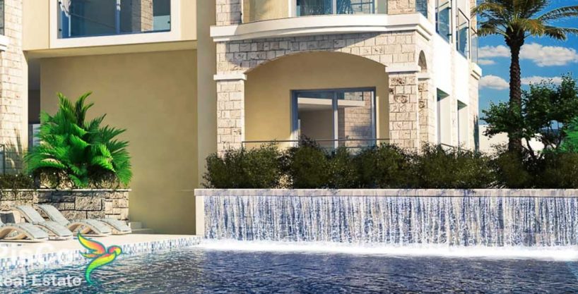 Stan od 85m2 sa bazenom 7 dvosoban luskuzan stan u bečićima budva nekretnine crna gora