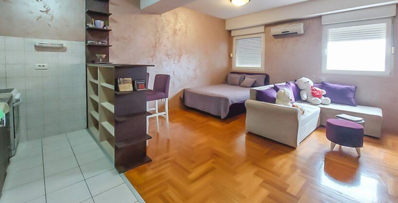 Studio apartment 34m2 for rent in the City district with a parking space 2 Garsonjera City kvart 4 of 10