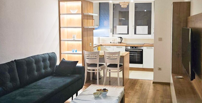 Izdavanje, namješten jednosoban stan, preko Morače, 40m2, Podgorica