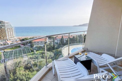 Bečići – Luksuzna Garsonjera s Panoramskim Pogledom na More, 52m2-59-2