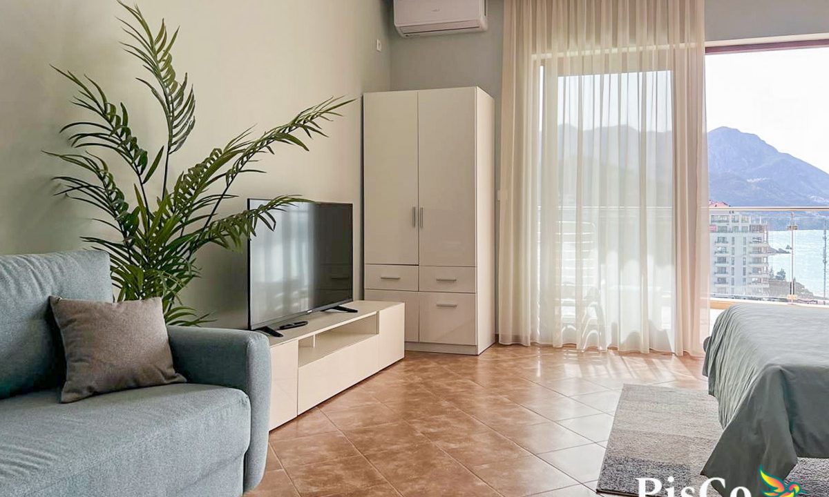 Bečići – Luksuzna Garsonjera s Panoramskim Pogledom na More, 52m2-59-7