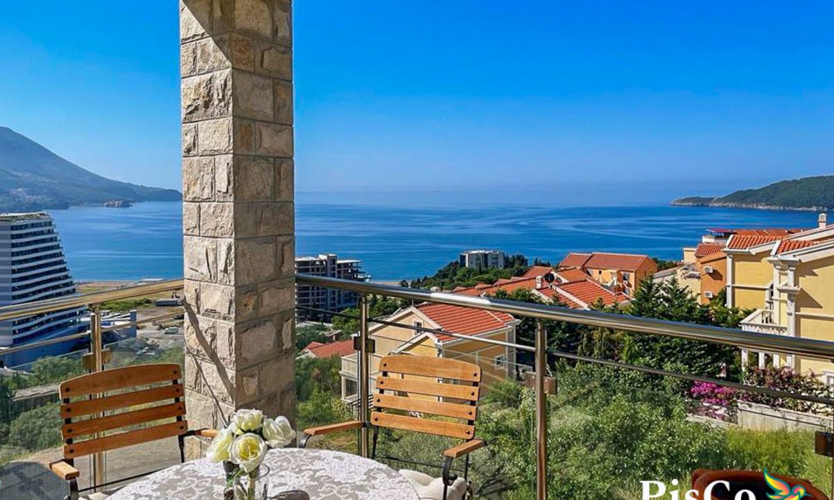 Luksuzan apartman sa pogledom na more, Bečići, 53m²-26-2