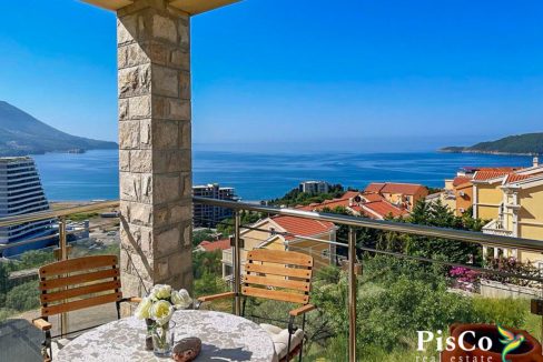 Luksuzan apartman sa pogledom na more, Bečići, 53m²-26-2