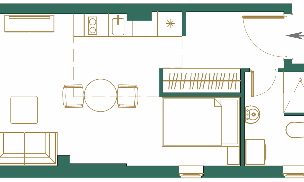Prodaja, garsonjera, direktno od investitora, 27m², Centar, Kolašin